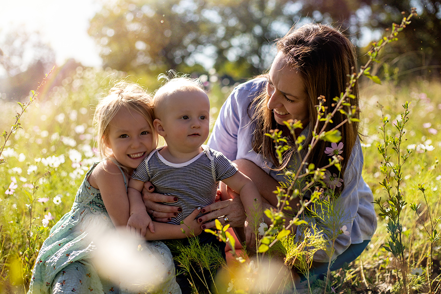 family shoot in the cosmos